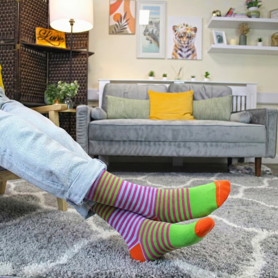 Calcetines de algodón novedad para hombres Mencap | Regalo divertido con eslogan de rayas coloridas - Image 4