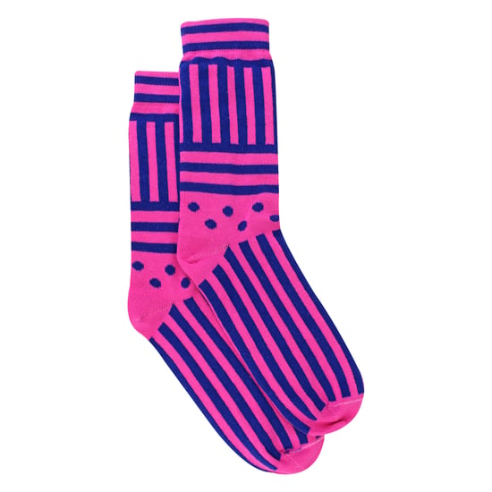 Calcetines de algodón novedosos para hombres Mencap | Regalo divertido con eslogan de rayas coloridas - Image 2