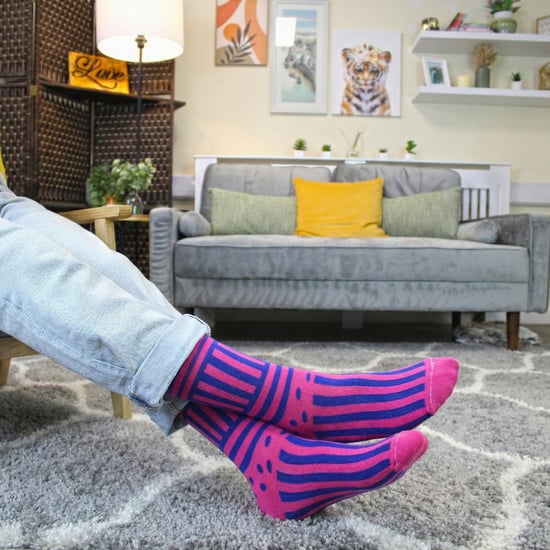 Calcetines de algodón novedosos para hombres Mencap | Regalo divertido con eslogan de rayas coloridas - Image 4