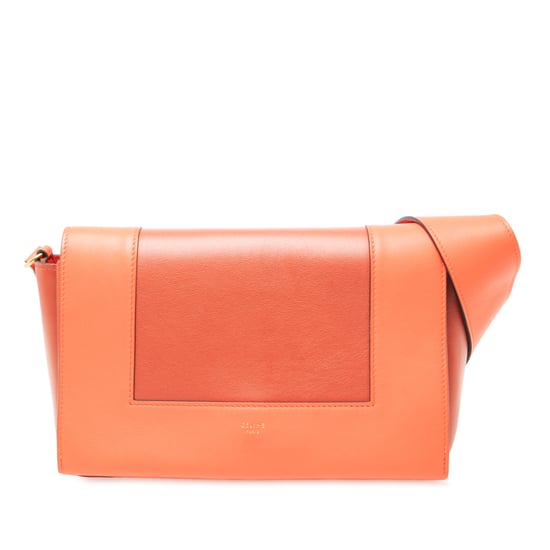 Bolso de hombro de cuero de segunda mano con marco - Image 1