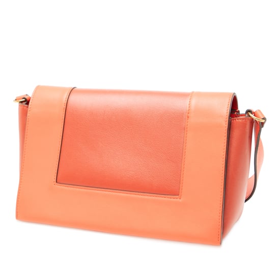 Bolso de hombro de cuero de segunda mano con marco - Image 2
