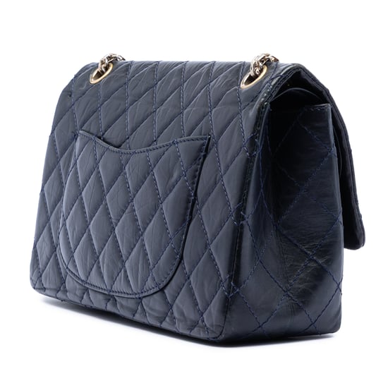 Bolso de segunda mano de piel de ternera acolchada envejecida Reissue 2.55 Doble Solapa 226 - Image 2