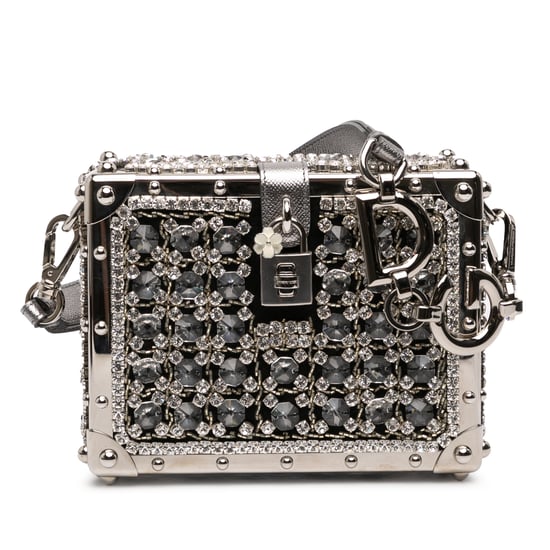 Bolso Dolce de Jacquard con Adornos de Strass de Segunda Mano - Image 1