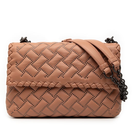 Bolso de hombro Olimpia con tachuelas de Nappa Intrecciato pequeño de segunda mano - Image 1