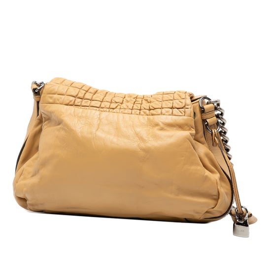 Bolso de hombro Gauffre con solapa de piel de cordero de segunda mano - Image 2