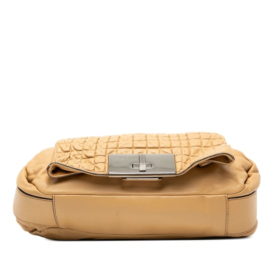 Bolso de hombro Gauffre con solapa de piel de cordero de segunda mano - Image 3