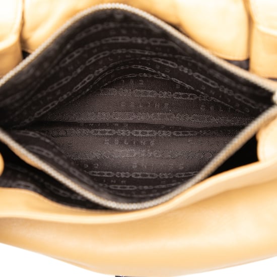 Bolso de hombro Gauffre con solapa de piel de cordero de segunda mano - Image 4
