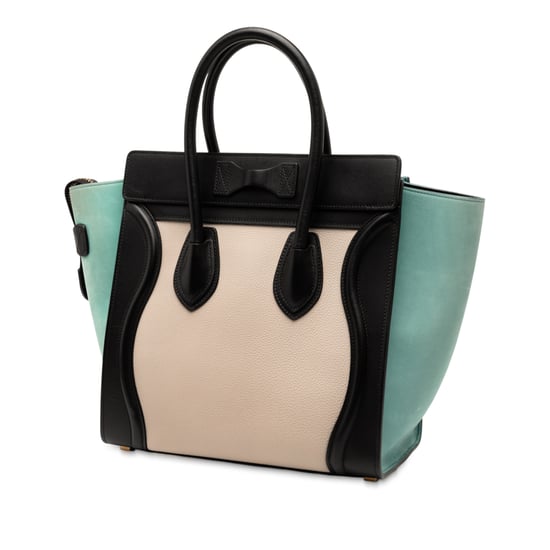 Bolso de viaje de cuero tricolor micro usado - Image 2