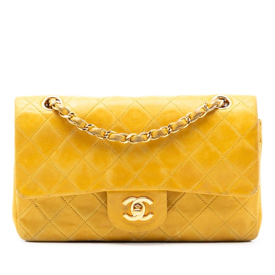 Bolso Clásico Pequeño de Cordero de Segunda Mano con Doble Solapa - Image 1