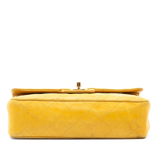 Bolso Clásico Pequeño de Cordero de Segunda Mano con Doble Solapa - Image 3
