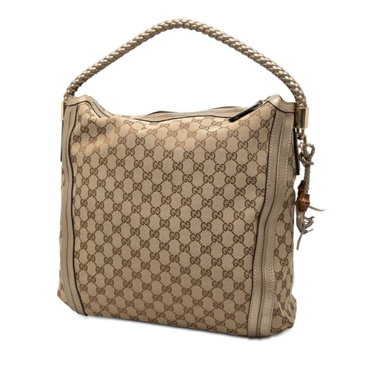 Bolso de hombro Bella grande de lona Gg de segunda mano - Image 3