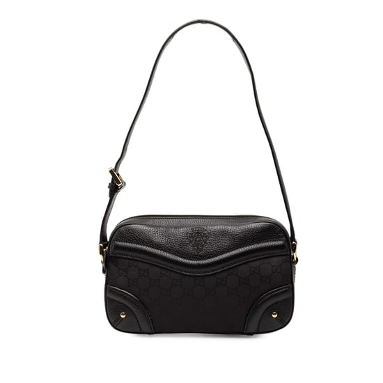 Bolso de hombro Gg de nailon con cresta de segunda mano - Image 1