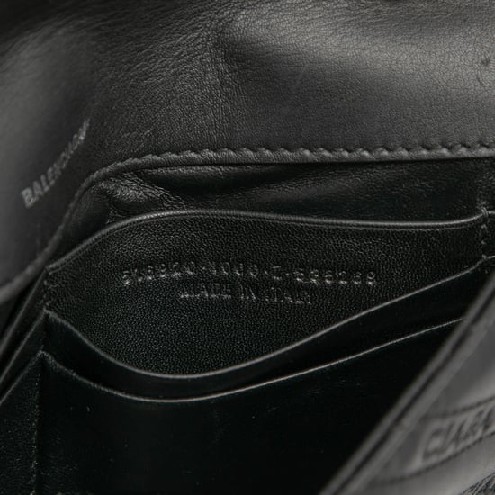 Billetera de cadena Bb en cuero estampado con logotipo, de segunda mano - Image 6