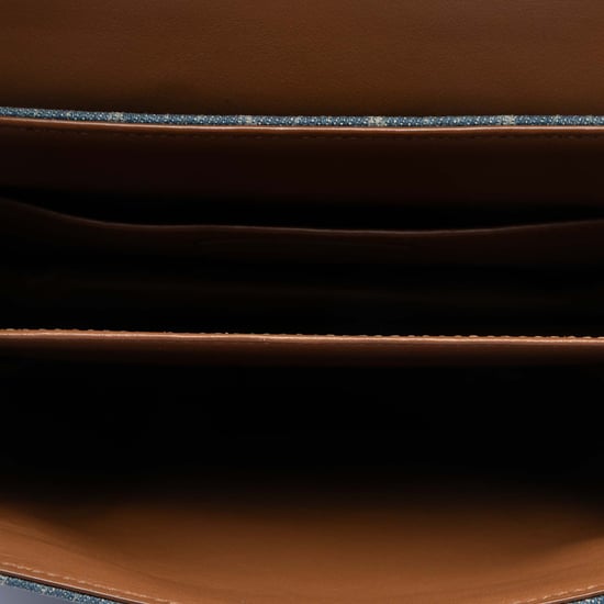 Bolso Cruzado de Denim Monograma Todo en Uno con Detalles de Ante de Segunda Mano - Image 4