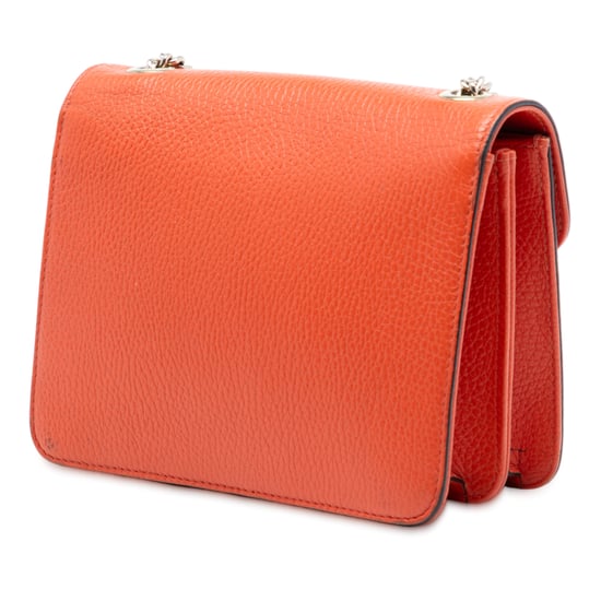 Cartera cruzada de piel de ternera de pequeño dólar de segunda mano con logo intrecciato G - Image 2