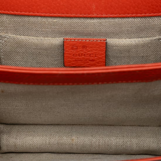 Cartera cruzada de piel de ternera de pequeño dólar de segunda mano con logo intrecciato G - Image 4
