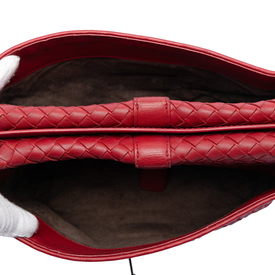 Bolso mensajero de doble cara Intrecciato de Nappa de segunda mano - Image 4