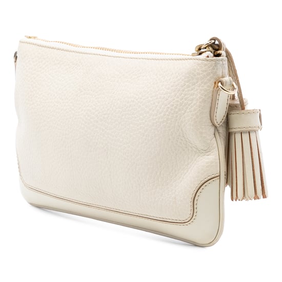 Bolso de hombro de cuero con borlas y cadena de segunda mano - Image 2