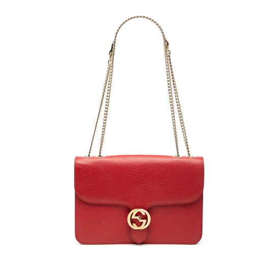 Bolso de hombro interlocking G de piel de ternera de dólar mediana pre-owned - Image 1
