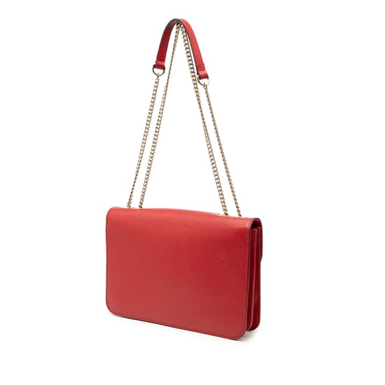 Bolso de hombro interlocking G de piel de ternera de dólar mediana pre-owned - Image 2