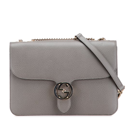 Bolso de hombro interlocking G de piel de ternera de dólar mediana pre-owned - Image 1