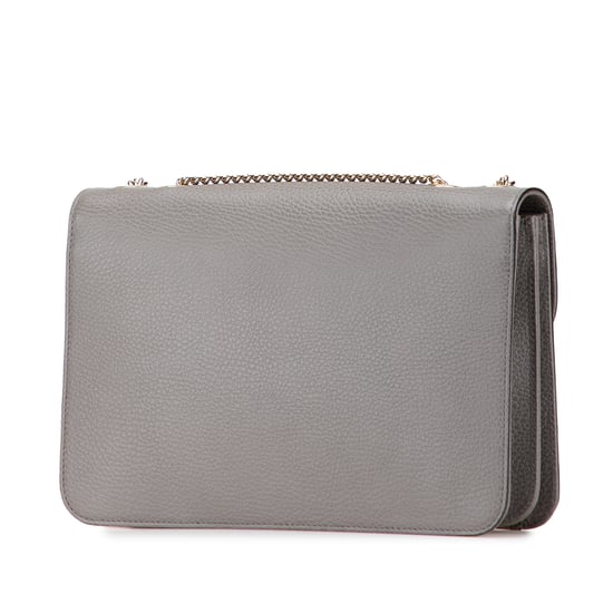 Bolso de hombro interlocking G de piel de ternera de dólar mediana pre-owned - Image 2