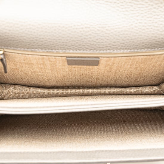 Bolso de hombro interlocking G de piel de ternera de dólar mediana pre-owned - Image 4