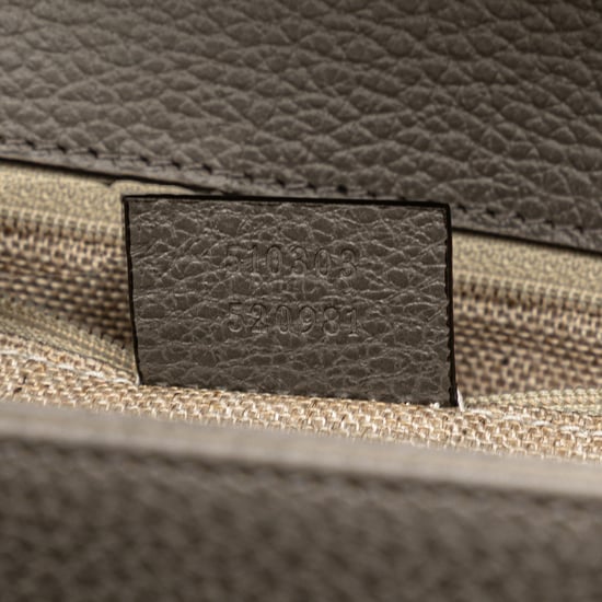 Bolso de hombro interlocking G de piel de ternera de dólar mediana pre-owned - Image 6