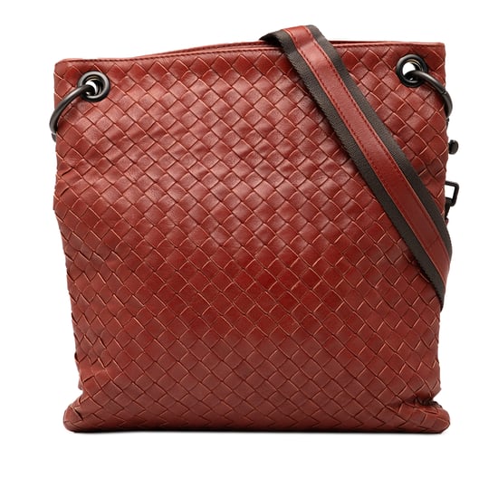 Bolso de hombro de cuero Intrecciato de segunda mano - Image 1