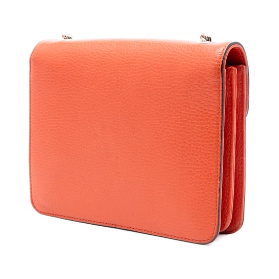 Cartera cruzada de piel de ternera de pequeño dólar de segunda mano con logo intrecciato G - Image 2