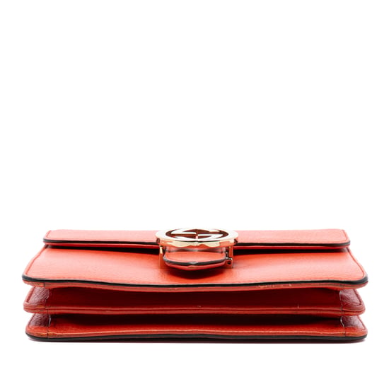 Cartera cruzada de piel de ternera de pequeño dólar de segunda mano con logo intrecciato G - Image 3