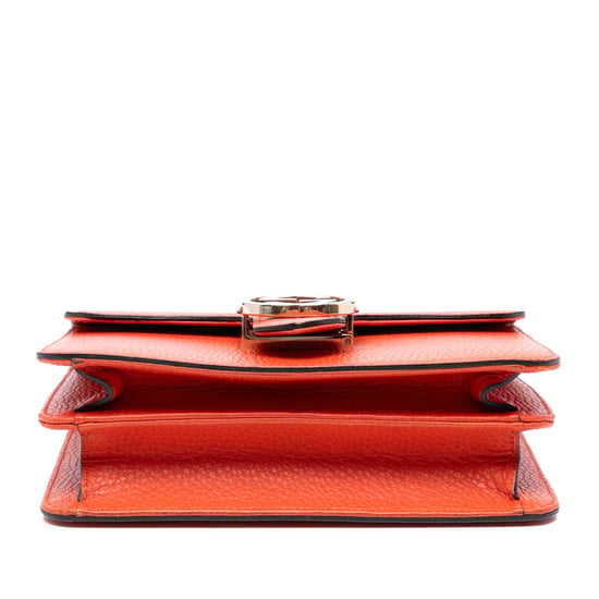 Cartera cruzada de piel de ternera de pequeño dólar de segunda mano con logo intrecciato G - Image 3