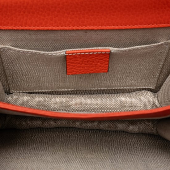 Cartera cruzada de piel de ternera de pequeño dólar de segunda mano con logo intrecciato G - Image 4