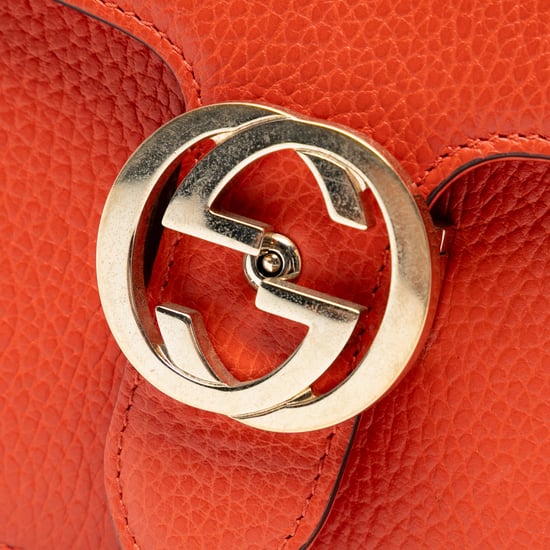 Cartera cruzada de piel de ternera de pequeño dólar de segunda mano con logo intrecciato G - Image 6