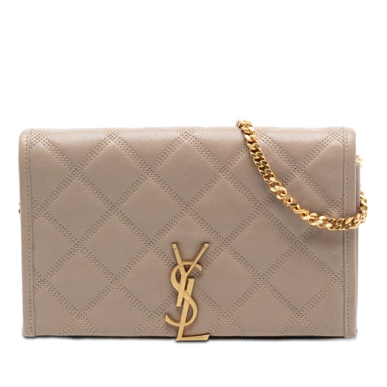 Cartera Becky On Chain de piel de cordero acolchada con diamantes de segunda mano - Image 1