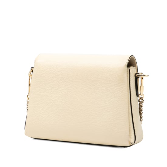 Cartera cruzada de piel de ternera de pequeño dólar de segunda mano con logo intrecciato G - Image 2