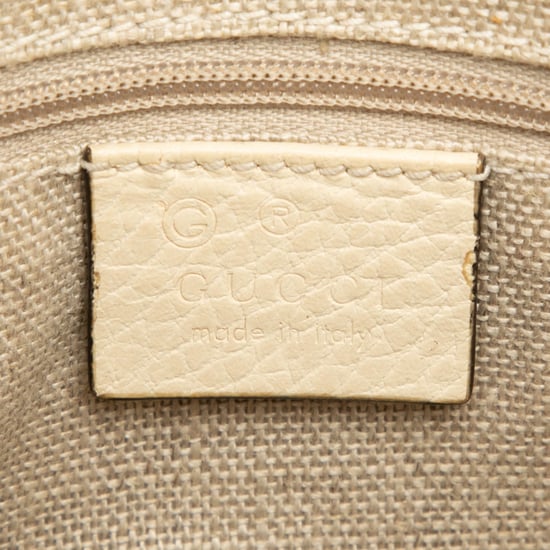 Cartera cruzada de piel de ternera de pequeño dólar de segunda mano con logo intrecciato G - Image 5