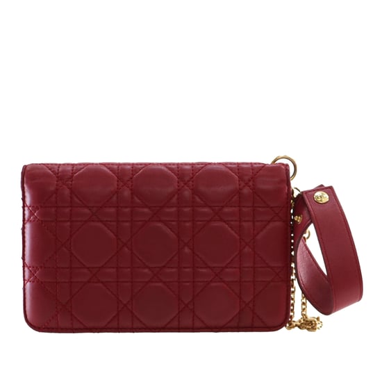 Clutch de muñeca Dioraddict de cordero usado Cannage - Image 4