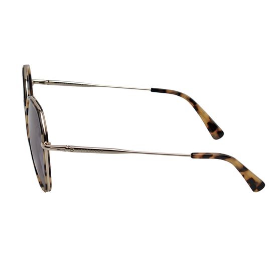 Gafas de sol metálicas hexagonales para mujer con montura de acetato LO163S - Image 2