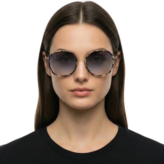 Gafas de sol metálicas hexagonales para mujer con montura de acetato LO163S - Image 3