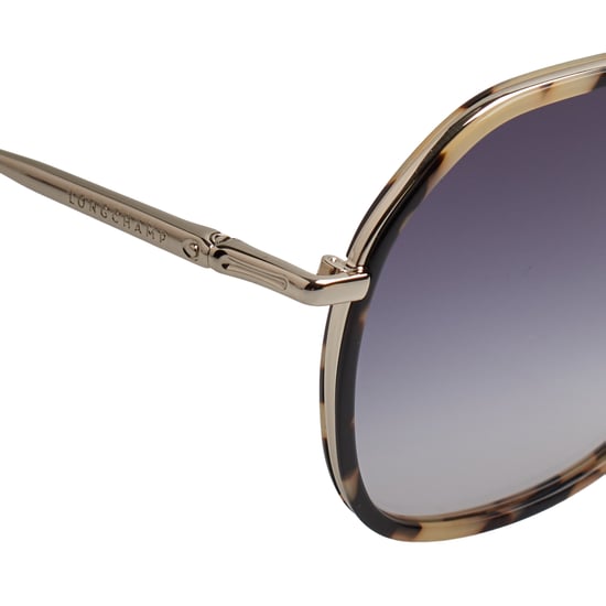 Gafas de sol metálicas hexagonales para mujer con montura de acetato LO163S - Image 4