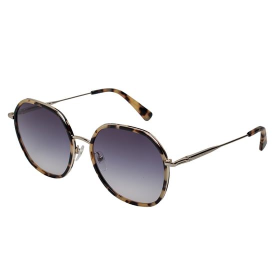 Gafas de sol metálicas hexagonales para mujer con montura de acetato LO163S - Image 5
