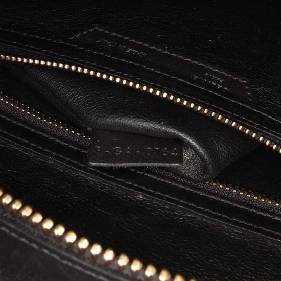 Bolso de viaje de lana de fieltro tricolor y piel de ternera de segunda mano - Image 6