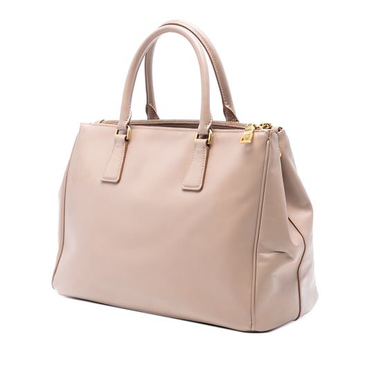 Tote Doble con Cierre de Saffiano Lux Galleria Grande de Segunda Mano - Image 2