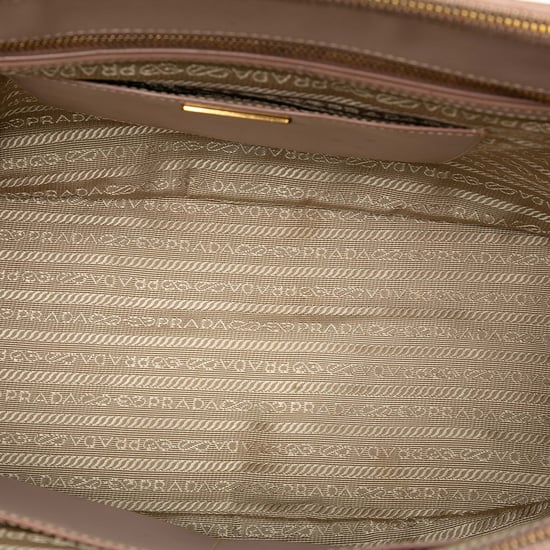 Tote Doble con Cierre de Saffiano Lux Galleria Grande de Segunda Mano - Image 4