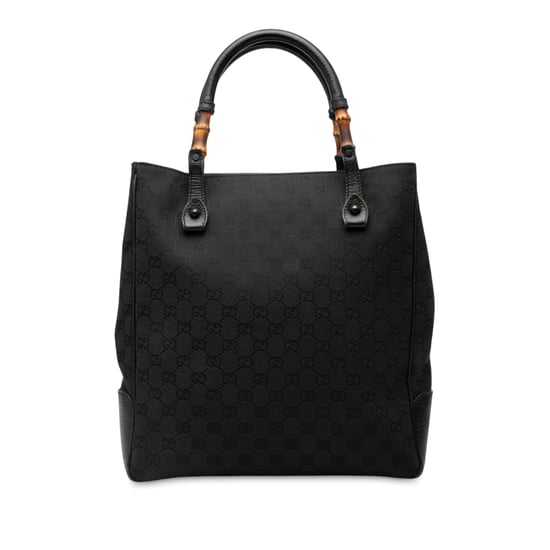 Bolso Tote de Lona Gg Bamboo de Segunda Mano - Image 2