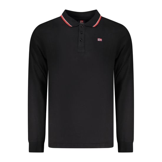 Polo de Hombre Negro de Algodón Norway 1963 - Image 1