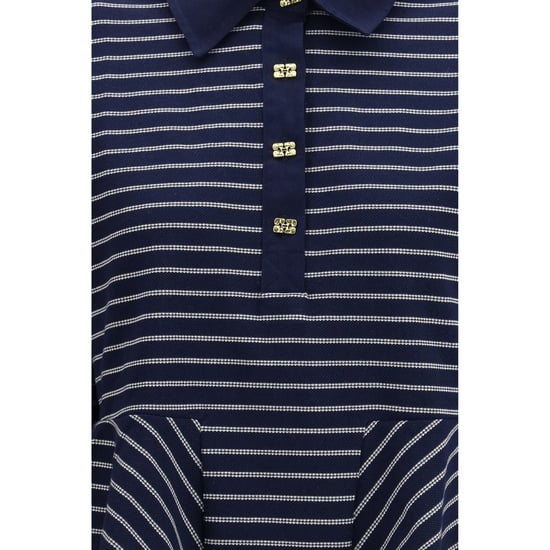Camisa Polo de Algodón Azul de Ganni - Image 3