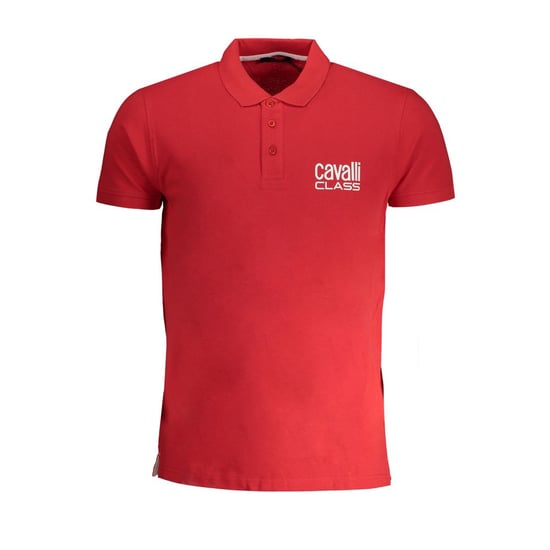 Camiseta Polo de Hombre Cavalli Class de Algodón Rojo - Image 1