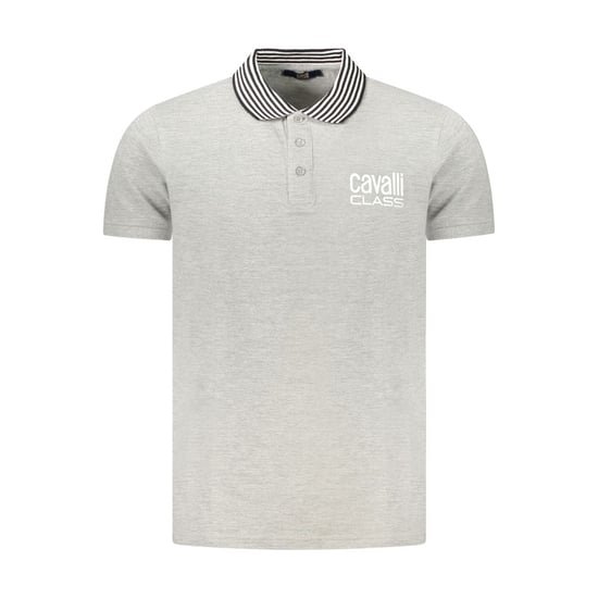 Polo de Hombre de Algodón Grigio de Cavalli Class - Image 1